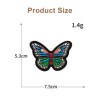 Haute précision personnalisé Anime broderie patchs holographique coeur fleur forme paillettes fer-sur Technique chapeau vêtement accessoires