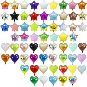 Globos de Aluminio con Forma de Corazón y Estrella, 18 Pulgadas, Color Arcoíris Degradado, Decoraciones de Cumpleaños y Bodas, Día DE LA Madre y Pascua - Product Image 1