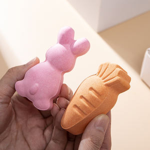 Bombes <span class=keywords><strong>de</strong></span> bain vegan personnalisables en forme d'œuf <span class=keywords><strong>de</strong></span> lapin, <span class=keywords><strong>de</strong></span> carotte et <span class=keywords><strong>de</strong></span> dinosaure multicolores pour enfants, parfumées et biologiques, pour Pâques, vente en gros - Product Image 5