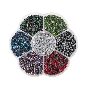 Diy 2Mm Kleur Strass Boxed Kristal Glas Kleding Nail Art Strass Diy Schoen Sticker