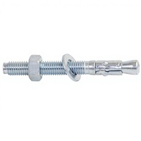 2 Clips Wedge Anchor M10 * 80, Ancrage en acier au carbone 480Pcs par carton