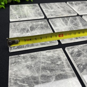 Losas de Cristal de Cuarzo Natural Pulido Personalizado, Baldosas de Piedra de Cristal Transparente para Decoración - Product Image 3