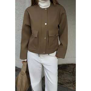 Chaquetas para Mujer Bej Letica Ceket - Product Image 4