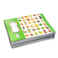 Cahier personnalisé de reliure d'agrafe de haute qualité papeterie d'impression cahiers Scolaire Cahier 200 pages