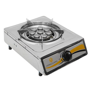 Réchaud à gaz portable à brûleur unique en acier inoxydable avec brûleur en fonte, cuisinière GPL/GN à <span class=keywords><strong>chauffage</strong></span> rapide pour camping-car, extérieur et usage domestique - Product Image 3