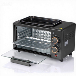 Four électrique multifonctionnel pour la cuisine domestique, avec minuterie et porte vitrée pour surveiller la cuisson des gâteaux - Product Image 6