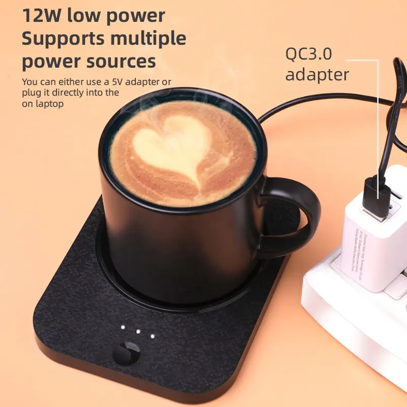 Top Sales 350ml Self-Heating Mug Warmer With Wireless Charger