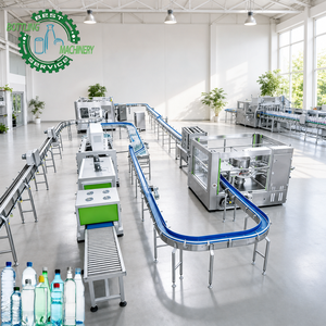 Ligne de production d'eau à grande vitesse Capacity Boost 15000BPH CGF32-32-10, usine d'embouteillage entièrement automatique pour bouteilles PET - Product Image 1