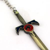 Nouveau chaud Thundercats porte-clés épée arme modèle porte-clés pour les Fans voiture porte-clés Souvenirs accessoires