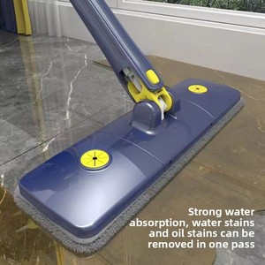 Mopa de limpieza de suelos de acero inoxidable con varilla, manos libres, ecológica, extragrande, de paredes gruesas, autoescurrible, con escurrido de cuatro lados, alta. - Product Image 6