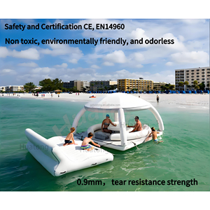 Carpa Flotante Inflable en Oferta, <span class=keywords><strong>Isla</strong></span> Flotante con Toldo, Bar Flotante Inflable para <span class=keywords><strong>Alquiler</strong></span> en Terrazas - Product Image 2