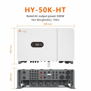 Sistema Solar Híbrido de Onda Sinusoidal Pura de 50KW, Trifásico, 48V, con Controlador MPPT - Product Image 2