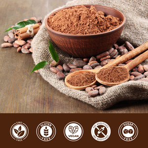 Ingredientes naturales <span class=keywords><strong>sin</strong></span> OGM <span class=keywords><strong>sin</strong></span> <span class=keywords><strong>gluten</strong></span> en polvo de <span class=keywords><strong>cacao</strong></span> <span class=keywords><strong>puro</strong></span> orgánico privado OEM <span class=keywords><strong>sin</strong></span> aditivos - Product Image 5