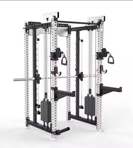 Gym All in One Trainer Multi <strong>Functional</strong> Station Smith Machine Cable Crossover Smith Power Rack Squat Machine Fitness <strong>Equipment</strong> - Product Image 1