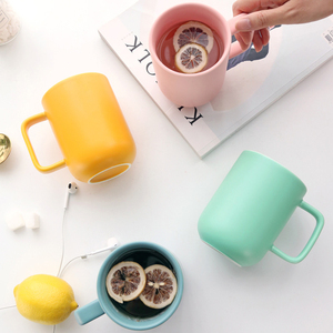 Boîte cadeau tasse en céramique Macaron Pastel - Grande tasse à eau et à thé en céramique mate de style nordique - Product Image 2