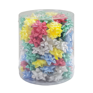 Vendita al dettaglio calda 2.5cm Mini fiocco regalo set di decorazioni di buon compleanno confezione da 100 unità fiocco autoadesivo con nastro a stella - Product Image 1