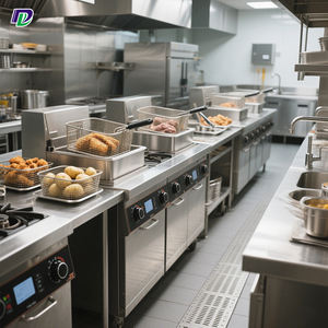 Équipement professionnel de cuisine de restaurant en acier inoxydable <span class=keywords><strong>Horeca</strong></span> chauffage électrique/gaz facile à nettoyer réduction du bruit luxe - Product Image 3