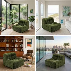 Ensemble de canapés modulaires élégants en tissu velours côtelé, convertible, pour salon, appartement, hôtel, éponge <span class=keywords><strong>haute</strong></span> densité - Product Image 2