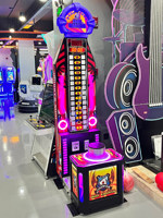 Hercules Power King Machine de frappe d'arcade à monnayeur, avec grand marteau métallique, style sportif, prise US
