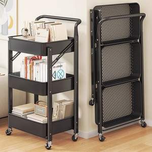 Nuovo Carrello Portaoggetti Pieghevole Multistrato in Acciaio al Carbonio per Cucina e Camera da Letto - Product Image 3