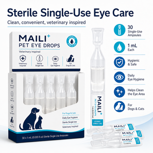 Detergente <span class=keywords><strong>per</strong></span> Macchie Lacrimali <span class=keywords><strong>per</strong></span> Animali Domestici con Logo Personalizzato, Trattamento <span class=keywords><strong>per</strong></span> Occhi Secchi e Infettati, Gocce Oculari Monouso <span class=keywords><strong>per</strong></span> Cani e <span class=keywords><strong>Gatti</strong></span> - Product Image 5