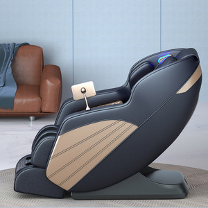 Silla de Masaje Inteligente Tipo SL con Riel Guía, Brazo Robótico 3D, Masaje Corporal Completo, Uso Doméstico, Negro y Dorado - Product Image 3