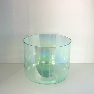 Suono curativo pavone verde luce cosmica cristallo canto ciotola Chakra nota ottava 3 ° 4 ° quarzo ciotole da canto - Product Image 3