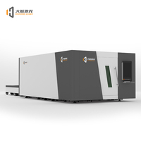 Harga Kompetitif Dahang 1500W-3000W 6KW Mesin Pemotong Laser Serat Tertutup Penuh Cypcut Water Mendukung Format AI/DXF