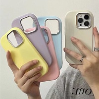 Petite grosse fille TPU bonbons couleur unie coque souple coque de téléphone personnalisée pour Apple 16/15Pro 13/14 XR/XS MAX