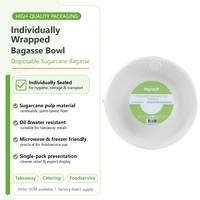 Warmpack Bol en bagasse de canne à sucre 64 oz avec couvercle, compostable, sans BPA, compatible micro-ondes, jetable, pour plats à emporter, vente en gros directe usine