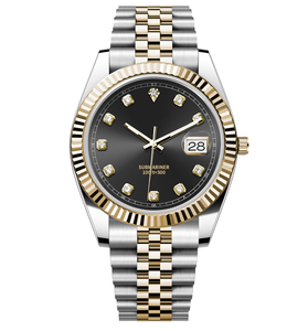 2025 Promoción de fábrica marca de lujo de alta calidad de acero inoxidable pareja reloj diseñador modelo calendario perpetuo puntero buzo - Product Image 2