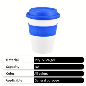 High Quality Water Bottle <b>Cup</b> Non-slip Large Capacity Food-grade Silicon Cover for Mugs Coffee Mug <b>with</b> <b>Lid</b> - Product Image 6