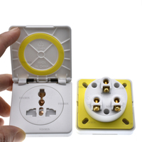 Enchufe industrial impermeable Universal UE EE. UU. AU Reino Unido 10A/16A 250V IP44 conector de alimentación de CA enchufe eléctrico con cubierta