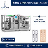 Machine d'emballage sous blister à plaque plate LTPM CHINA BlisTop-270 250x110mm avec vision Basler et pièces de rechange garanties 10 ans