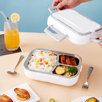 Cuisinière à riz portable Zogifts pour la maison et la voiture, double usage, commerciale, électrique, avec fonction de chauffage automatique, boîte à lunch