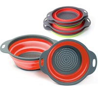 Thuis Opslag Gereedschap Vouwen Afvoer Mand Intrekbare Fruit Groente Container Filter Wastafel