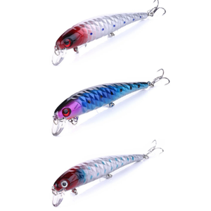 Leurre dur en silicone ABS Minnow Live Bait, flottant en eau moyenne, pour la pêche en eau salée de la bonefish, du marlin, du snapper et du zander - Product Image 1