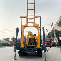 Machine de forage de carottage de haute qualité pour l'exploitation minière et les puits d'eau, type chenille, portable, avec pompe à engrenages, pour carburant diesel 200M