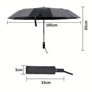 Paraguas Plegable Promocional Multicolor con Logotipo Personalizado, Resistente al Agua y a los Rayos UV, para Sol y Lluvia - Product Image 5