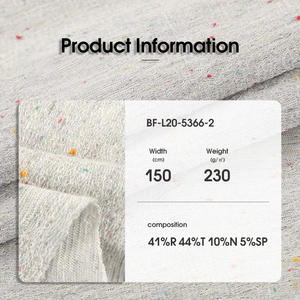 <span class=keywords><strong>T</strong></span>ùy Chỉnh 130gsm Duy Nhấ<span class=keywords><strong>t</strong></span> Jersey Vải Polka Dot Đan Vải 41% <span class=keywords><strong>R</strong></span> 44% <span class=keywords><strong>T</strong></span> 10% N 5% Sp Pha Trộn Sợi-Nhuộm <span class=keywords><strong>Hacci</strong></span> Đan Vải Cho <span class=keywords><strong>T</strong></span>-Shirt - Product Image 2