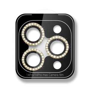 Protector de Pantalla de Vidrio Templado con Diamantes para iPhone 17 Pro Max 16 15 Pro 14 Plus 13 12 11, Cubierta para Lente de Cámara Móvil - Product Image 1