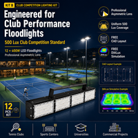 Projecteur LED pour terrain de tennis 200W 400W 500W, extérieur, IP65, étanche, haute luminosité, éclairage de stade, éclairage de terrain de sport