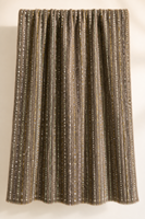 Tissu tricoté 100 % polyester résistant à l'abrasion avec broderie personnalisée, points métalliques et rayures verticales perlées sur toute la surface