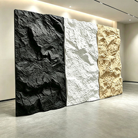 Panneau mural en pierre 3D Pu Stone, aspect pierre naturelle, effet pierre réaliste, imperméable, résistant au feu, 1200*600*55mm pour murs extérieurs