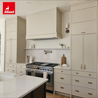 Ensemble de meubles de cuisine Alland Luxury Fitted Smart en bois massif avec finition laquée, style campagnard anglais, complet avec tiroirs
