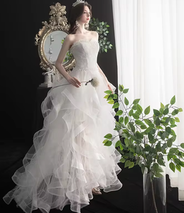 NDC10032 024ฤดูใบไม้ผลิสไตล์ใหม่กระโปรงหน้าสั้นด้านหลังเล็กยาวกระโปรงเจ้าหญิงฟูฟ่องขนาดเล็กกระโปรงเค้กสตูดิโอ - Product Image 3