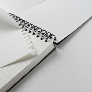 Có thể tái chế A5 B5 dây ràng buộc máy tính xách tay 0.75 mét <span class=keywords><strong>PP</strong></span> Bìa Ba bên trong trang lót lưới trống biểu tượng tùy chỉnh in ấn mịn bằng văn bản - Product Image 5