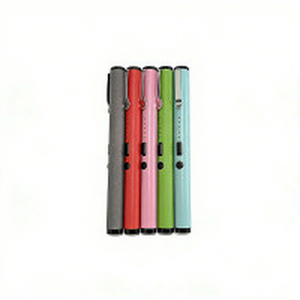 Slim Pen-Shaped Rechargeable LED <b>Flashlight</b> Portable Pocket <b>Torch</b> in Black Red Pink Green Blue for Night Emergency Lighting - Product Image 2
