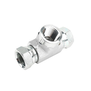 Raccord hydraulique en T fileté Gan Peng en acier au carbone haute pression 1602, coudé droit à filetage interne - Product Image 4