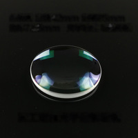 Lentille plano-convexe en verre optique 50x8,5x3mm, lentille grossissante, lentille de projecteur, lentille de condenseur